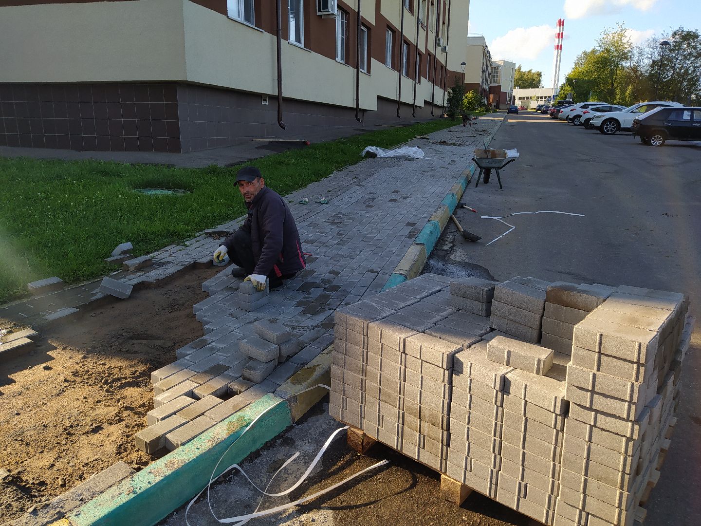 Нахабино, брусчатка, замена покрытия, работы