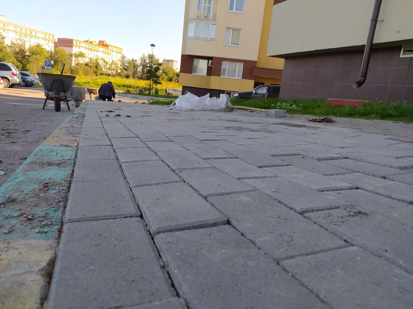 Нахабино, брусчатка, замена покрытия, работы