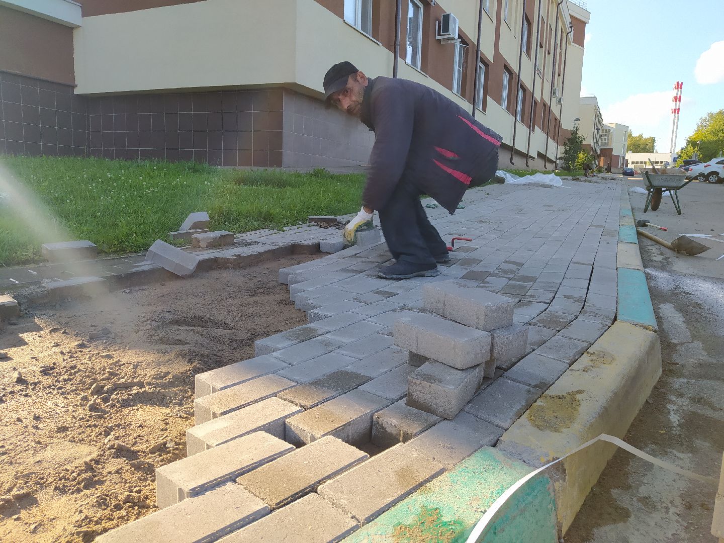 Нахабино, брусчатка, замена покрытия, работы