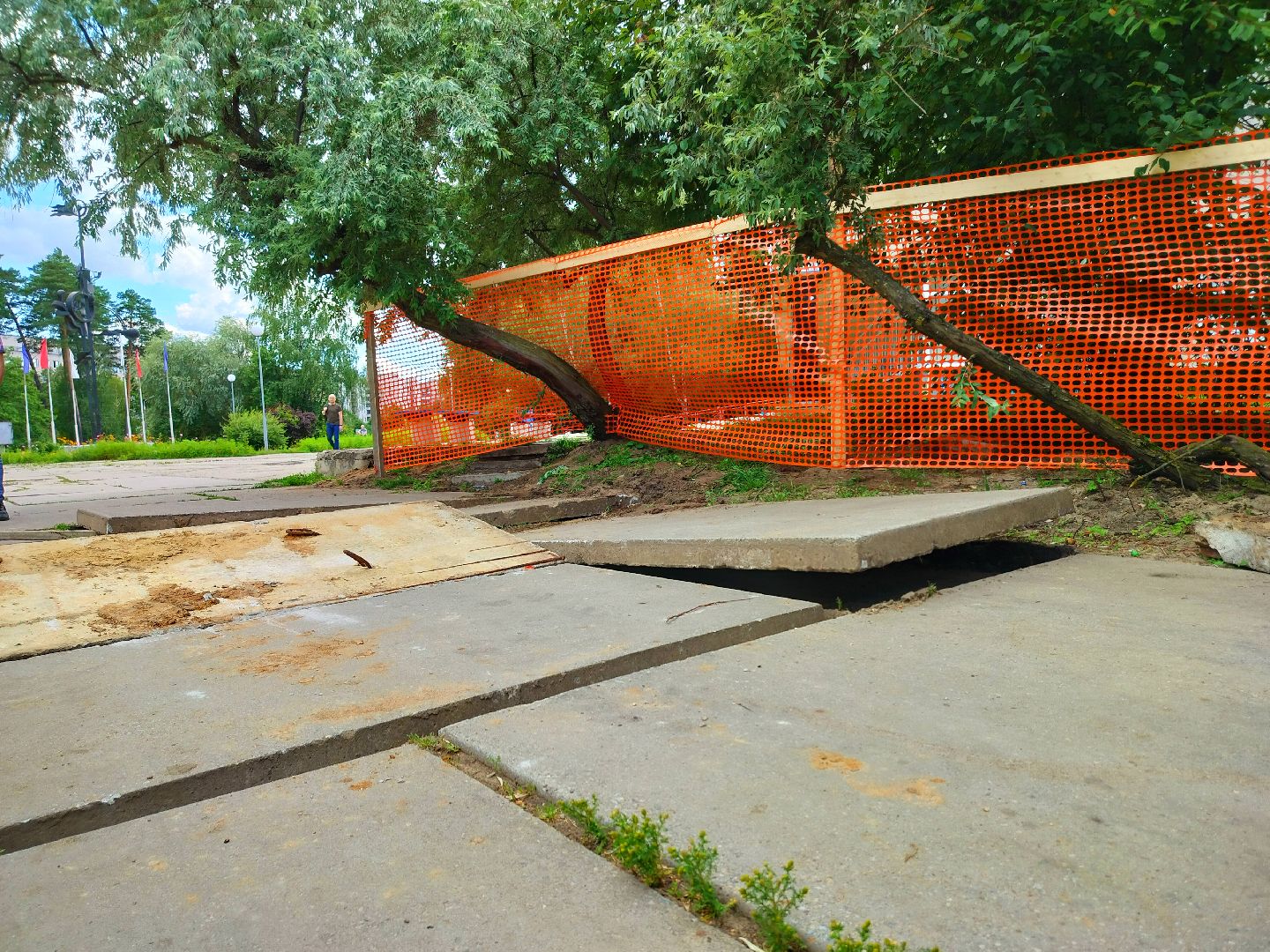 Лесной бульвар, Протвино, реконструкция, строительство, пешеходная зона