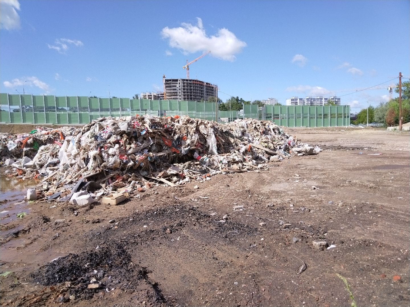 Экология, Мусор в центральном парке, безопасный регион