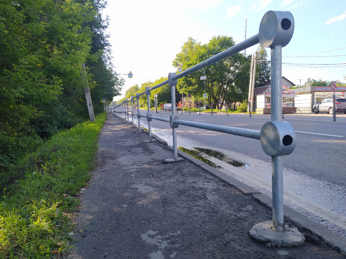 Нахабино, ограждения, транспорт, дорога