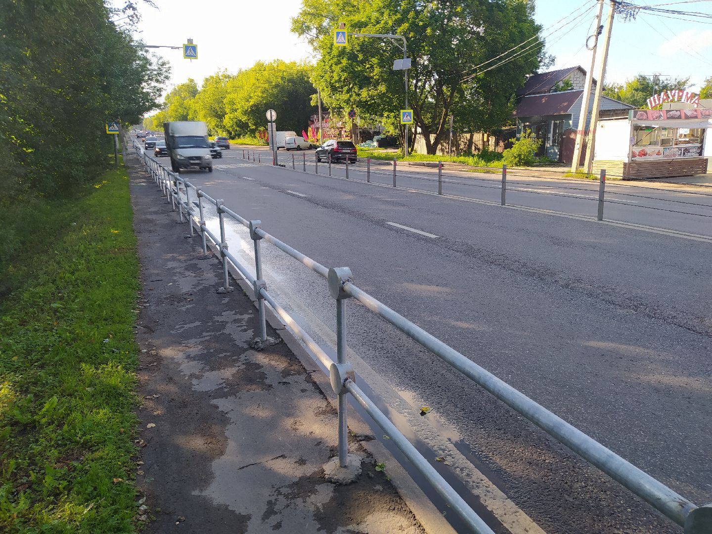 Нахабино, ограждения, транспорт, дорога