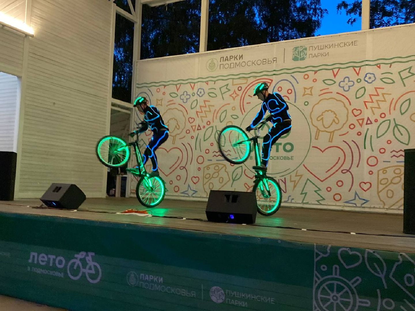 Подмосеовье, Ивантеевка, Ночь в парке, Парки Подмосковья