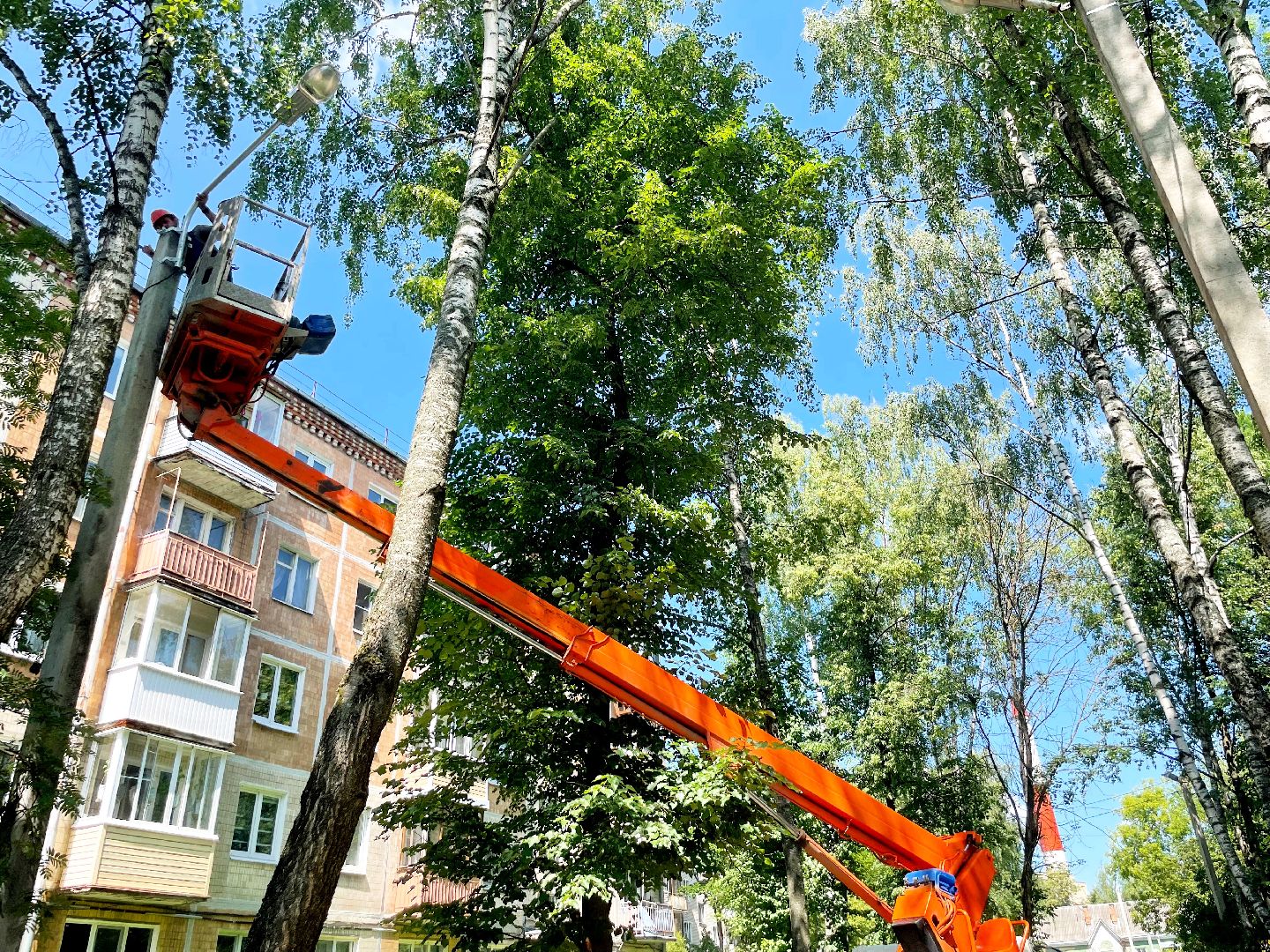 Сергиево-Посадский городской округ, Сергиев Посад, Благоустройство, Двор, Детская площадка, Светлый город, Освещение