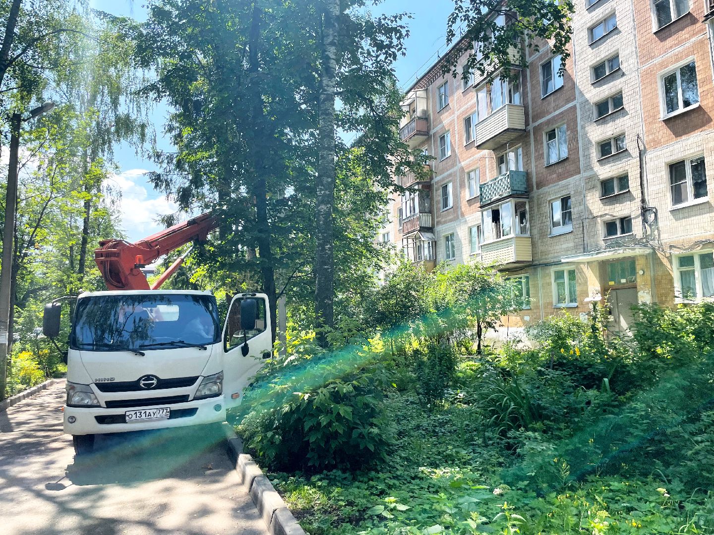 Сергиево-Посадский городской округ, Сергиев Посад, Благоустройство, Двор, Детская площадка, Светлый город, Освещение