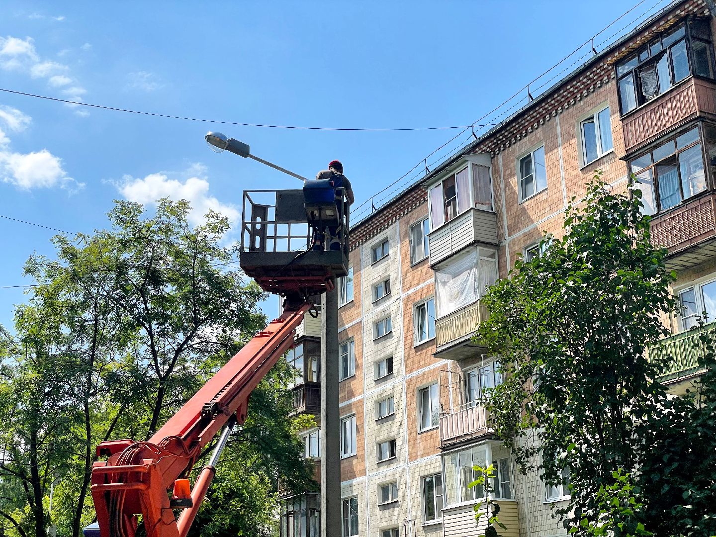 Сергиево-Посадский городской округ, Сергиев Посад, Благоустройство, Двор, Детская площадка, Светлый город, Освещение