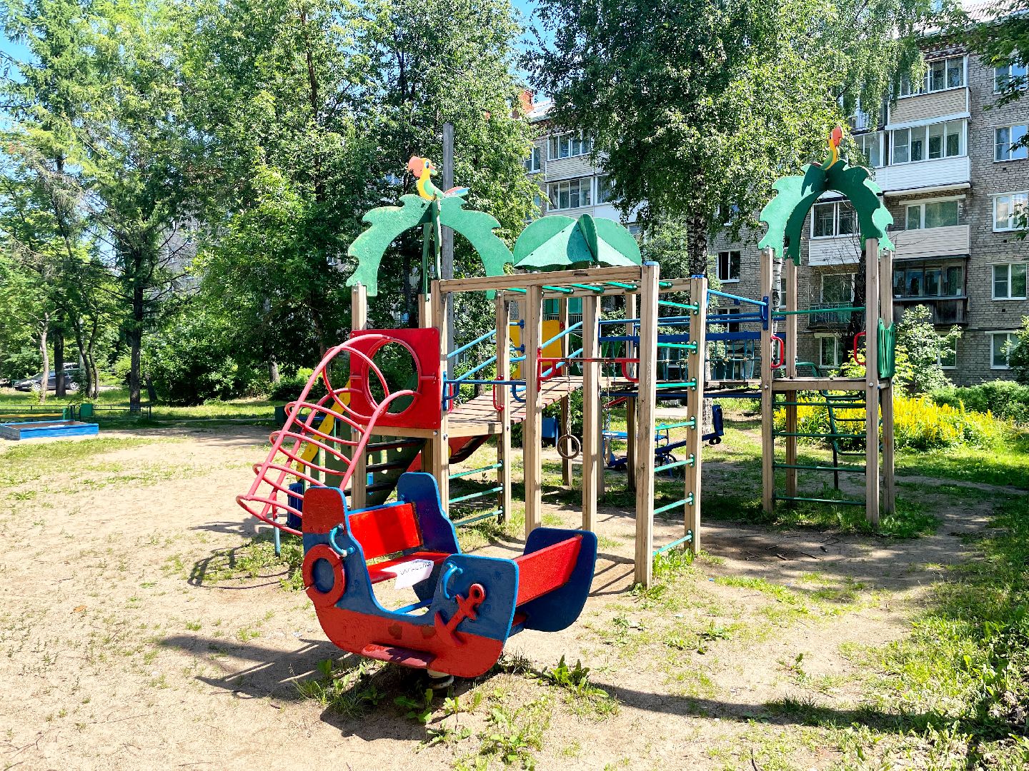 Сергиево-Посадский городской округ, Сергиев Посад, Благоустройство, Двор, Детская площадка, Светлый город, Освещение