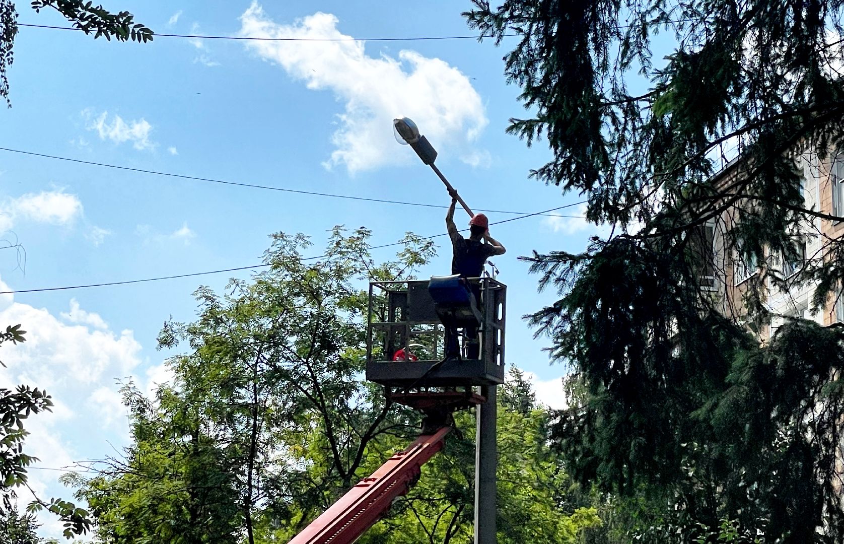 Сергиево-Посадский городской округ, Сергиев Посад, Благоустройство, Двор, Детская площадка, Светлый город, Освещение