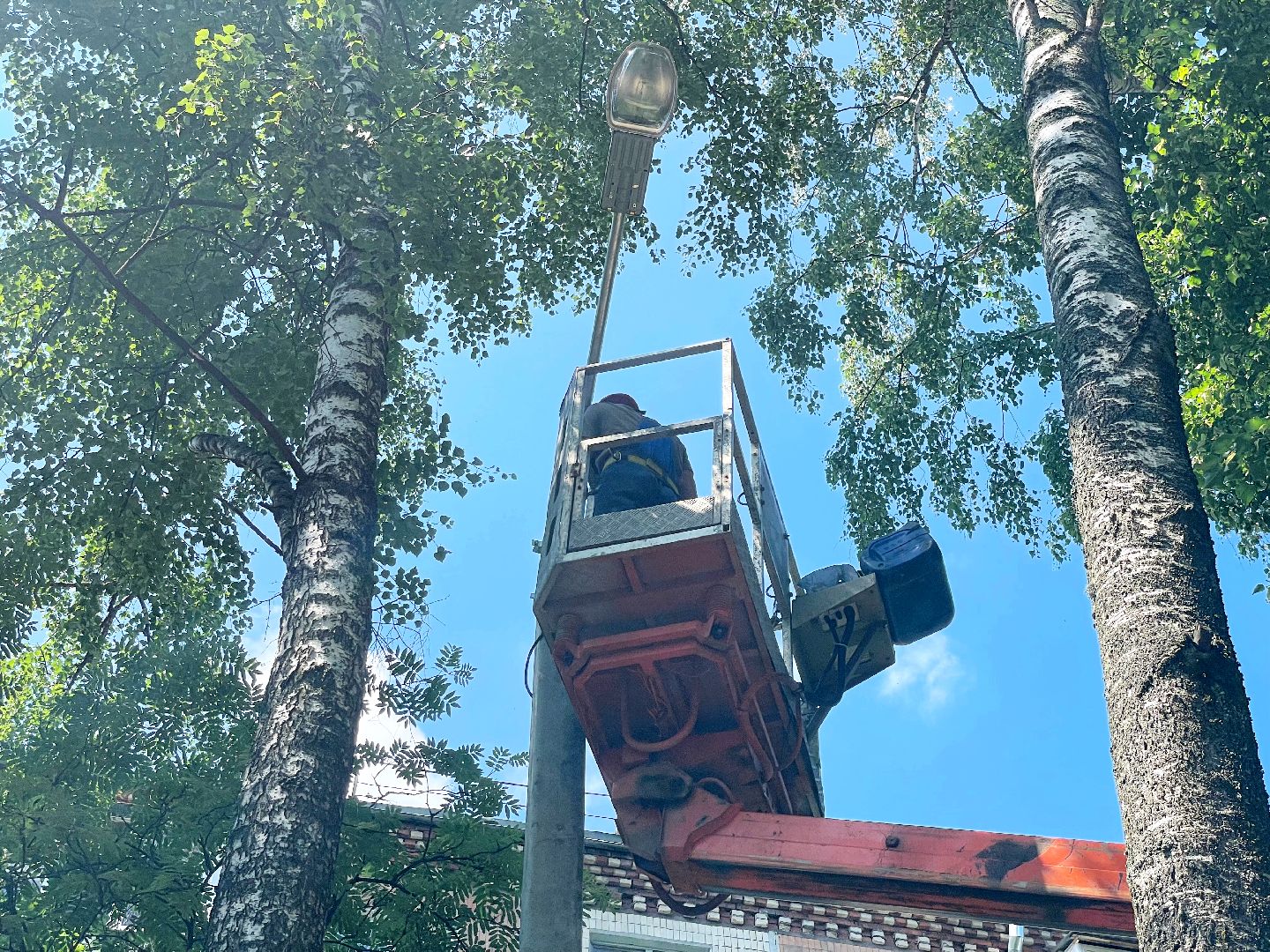 Сергиево-Посадский городской округ, Сергиев Посад, Благоустройство, Двор, Детская площадка, Светлый город, Освещение