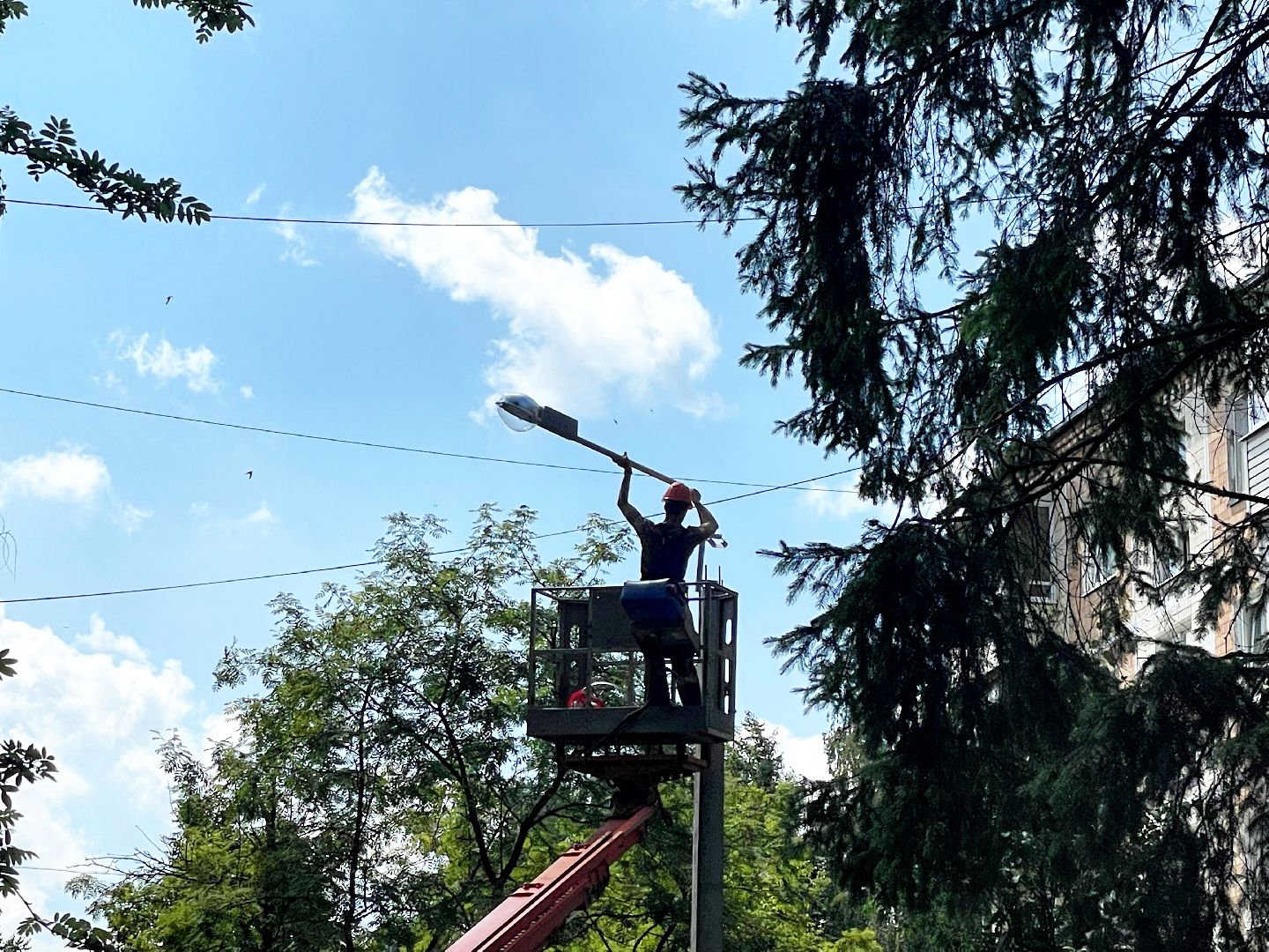 Сергиево-Посадский городской округ, Сергиев Посад, Благоустройство, Двор, Детская площадка, Светлый город, Освещение