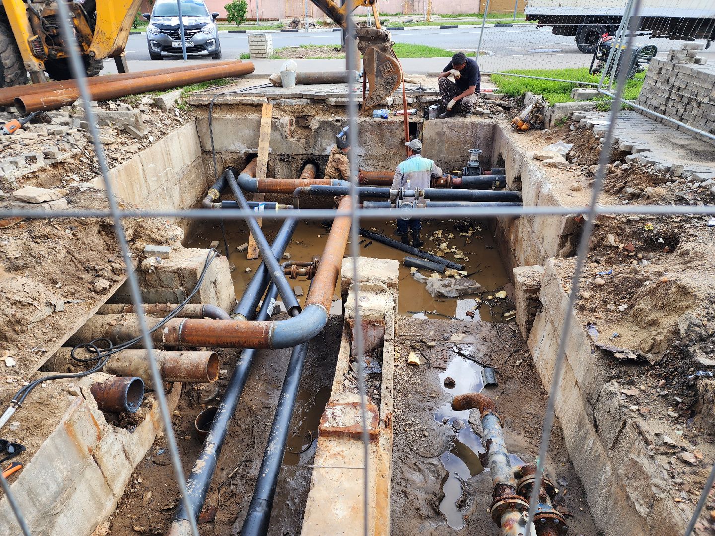 двор, ЖКХ, отопление, Пушкино