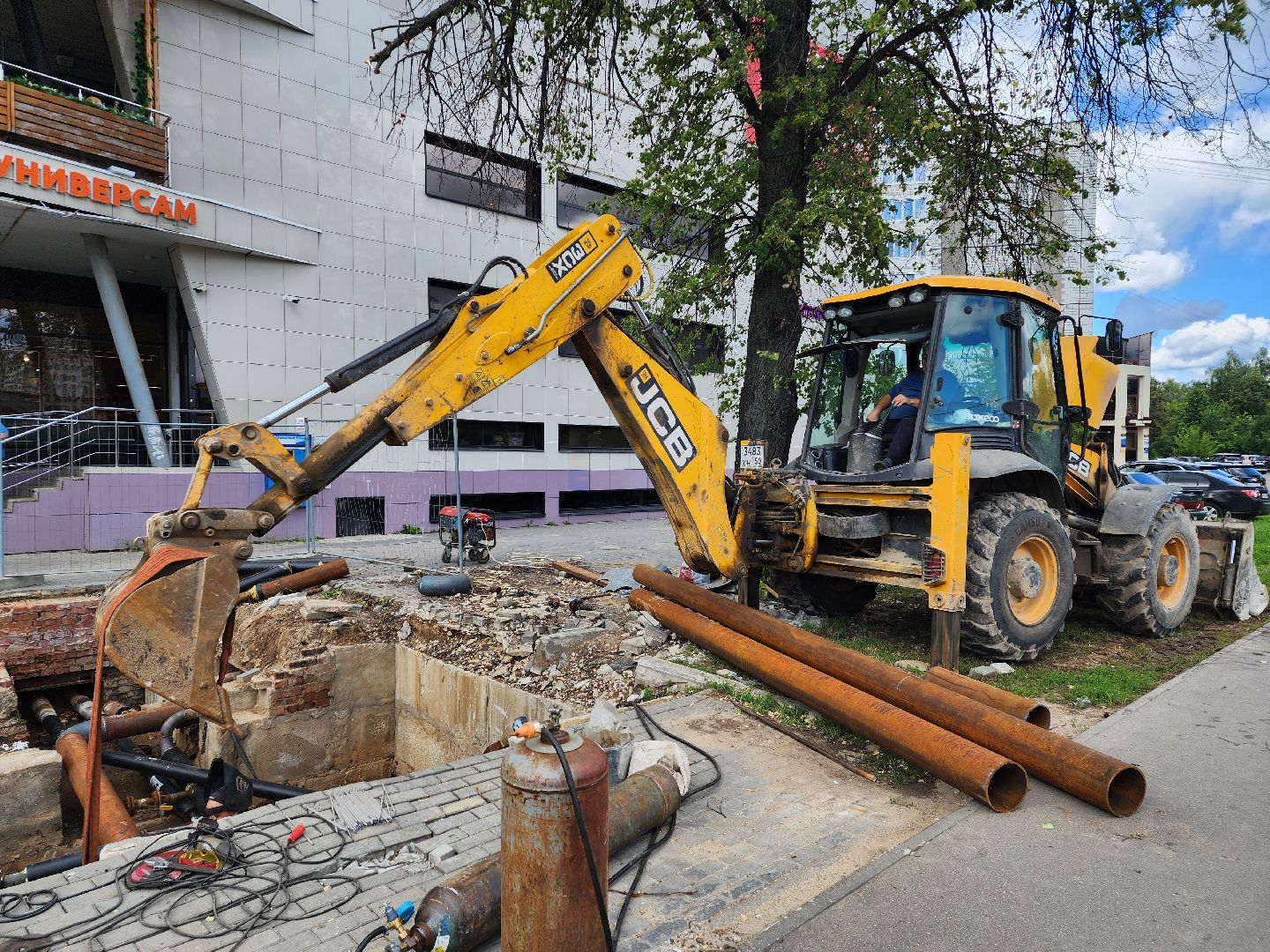 двор, ЖКХ, отопление, Пушкино