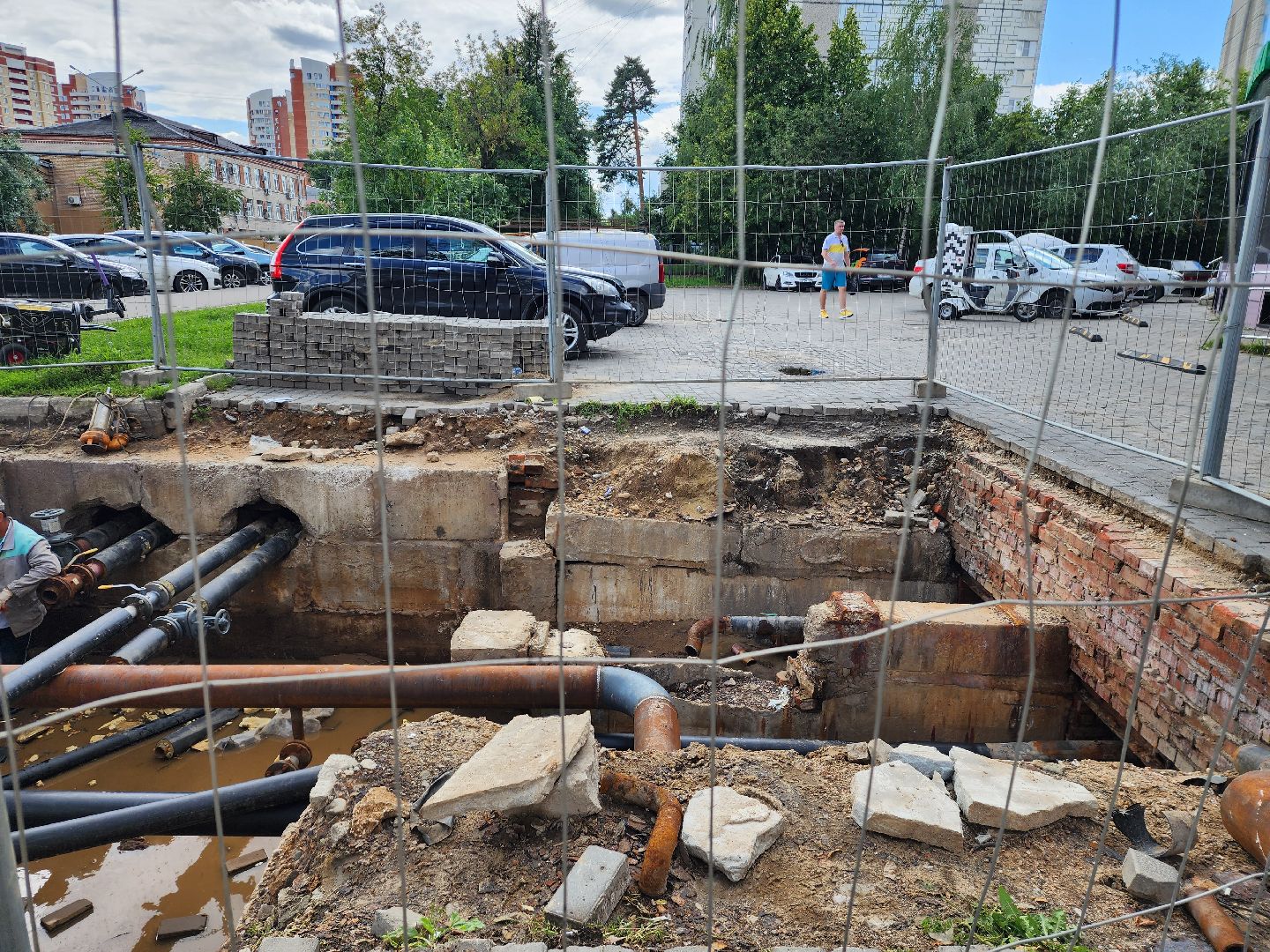 двор, ЖКХ, отопление, Пушкино