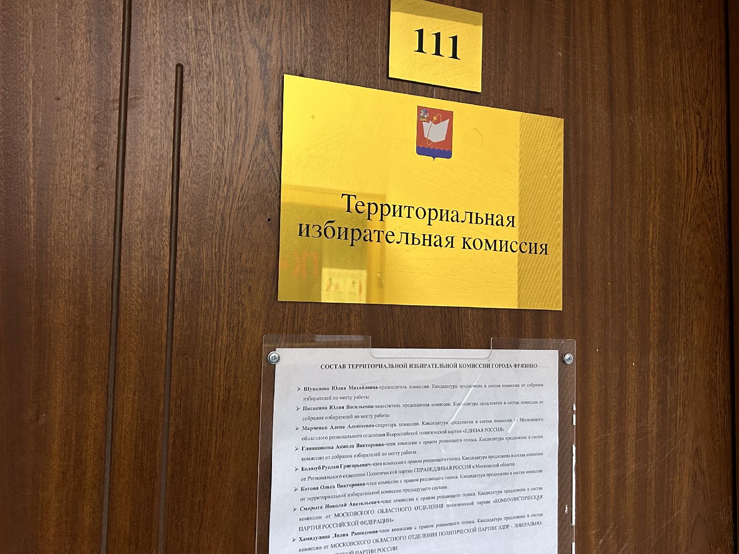 выборы, ТИК, люди, Фрязино