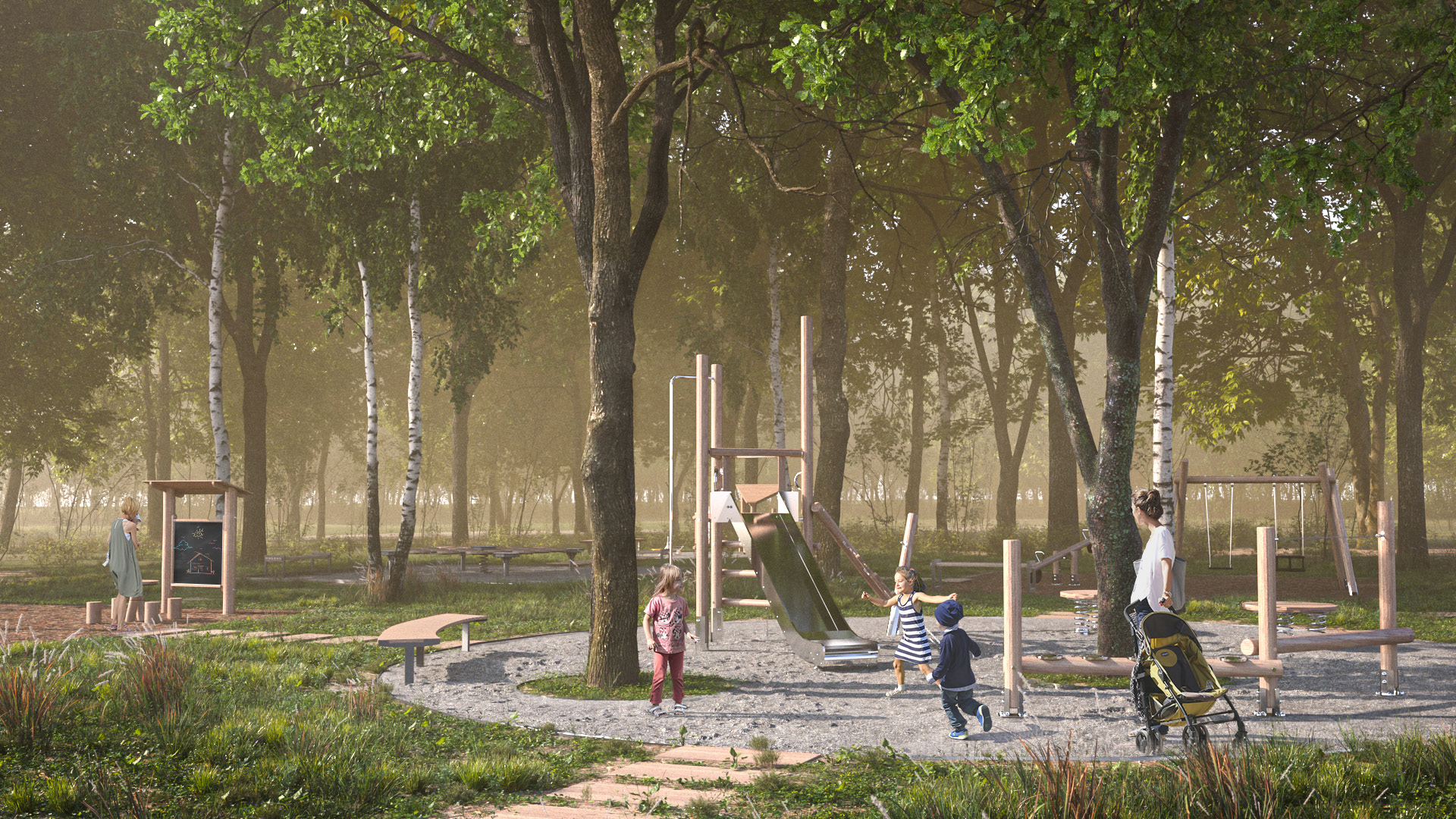 благоустройство, лесопарк, Фрязино