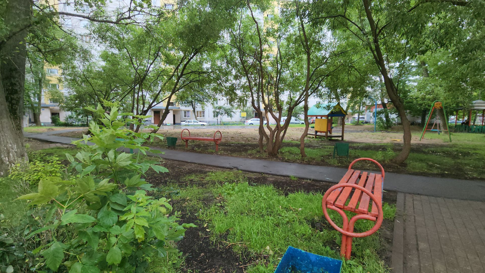 Одинцово, благоустройство, детская площадка, строительство, двор,