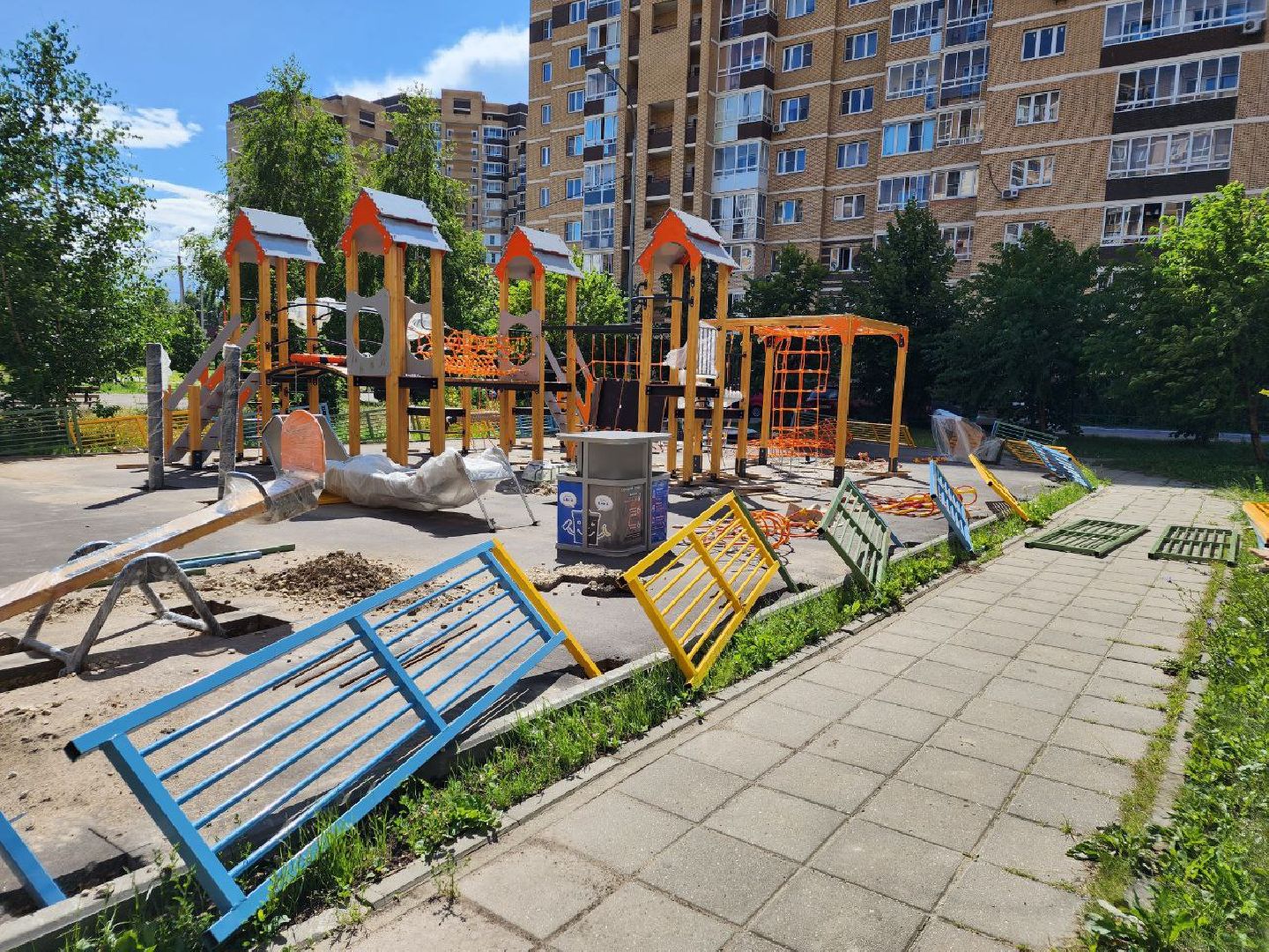 детская площадка, программа губернатора, дети, благоустройство, Лосино-Петровский