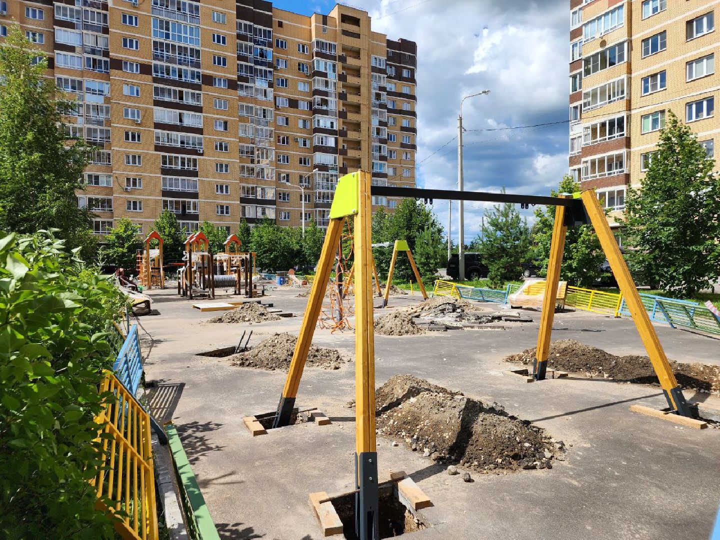 детская площадка, программа губернатора, дети, благоустройство, Лосино-Петровский