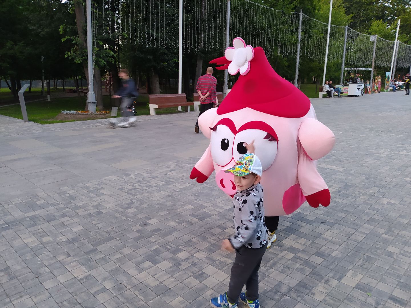 Истра, смешарики, парк, ночь