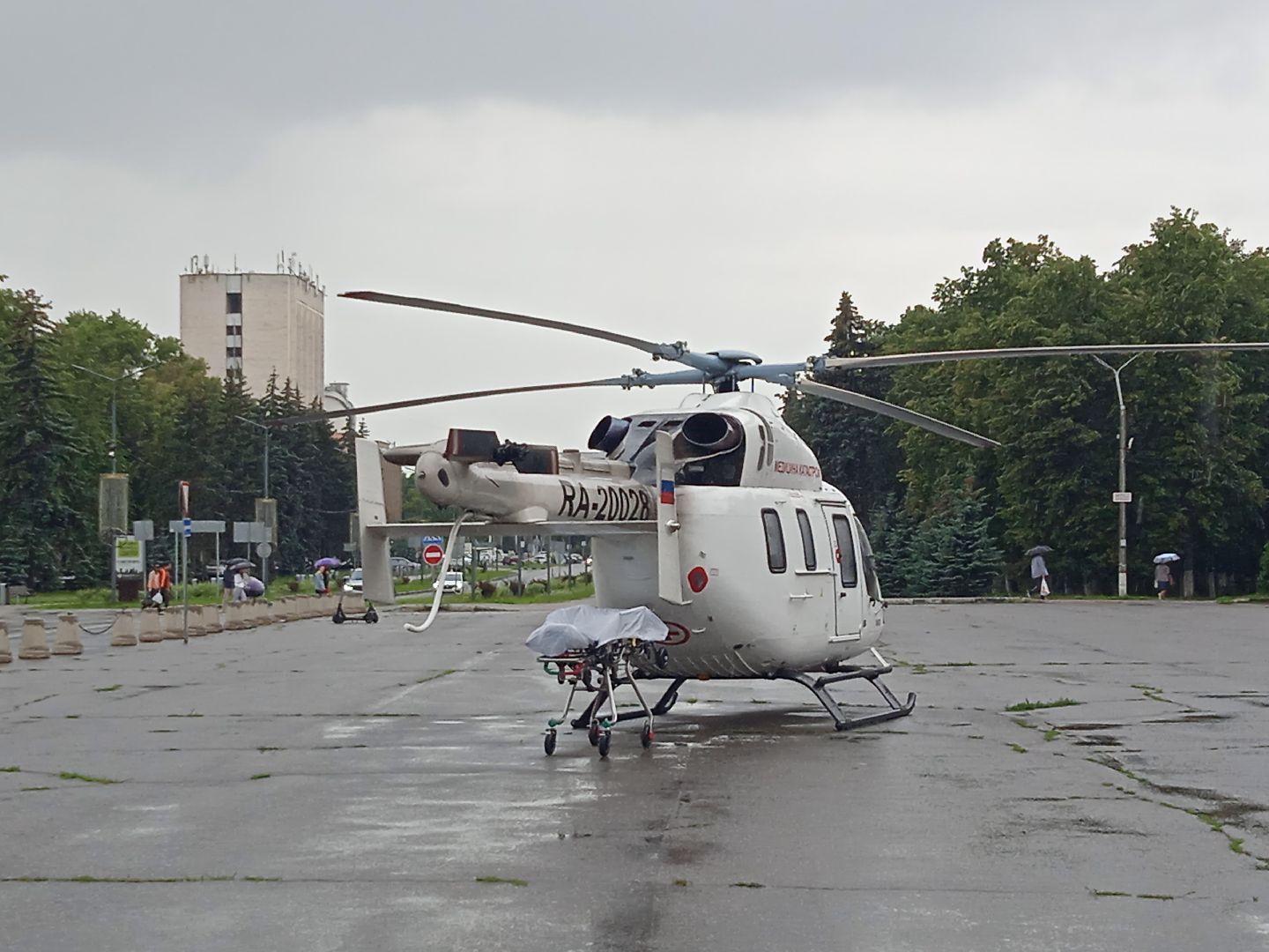 вертолёт, санавиация, Жуковская, ГКБ, МОНИКИ