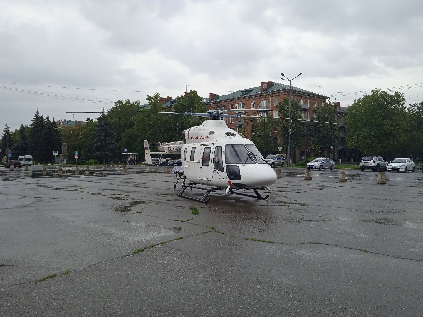 вертолёт, санавиация, Жуковская, ГКБ, МОНИКИ