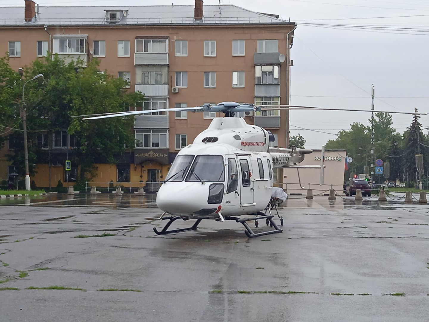 вертолёт, санавиация, Жуковская, ГКБ, МОНИКИ