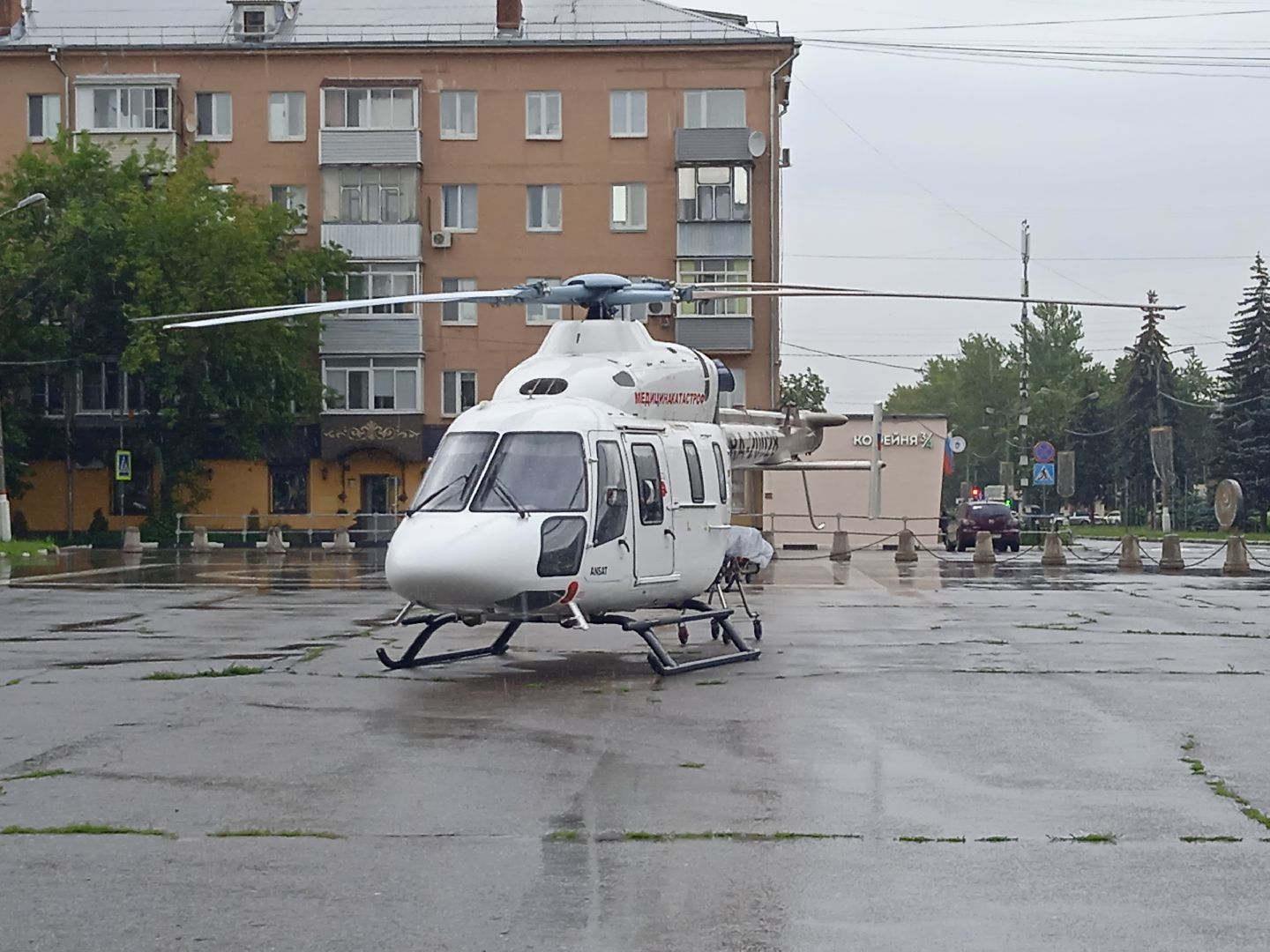 вертолёт, санавиация, Жуковская, ГКБ, МОНИКИ