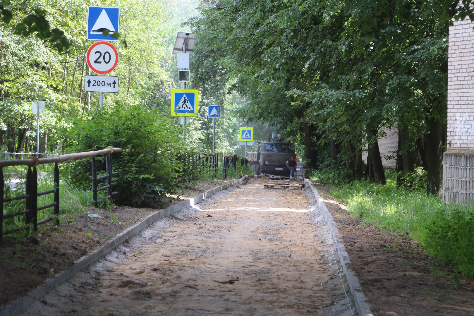 пешеходная магистраль, благоустройство, строительство, Протвино, Северный проезд