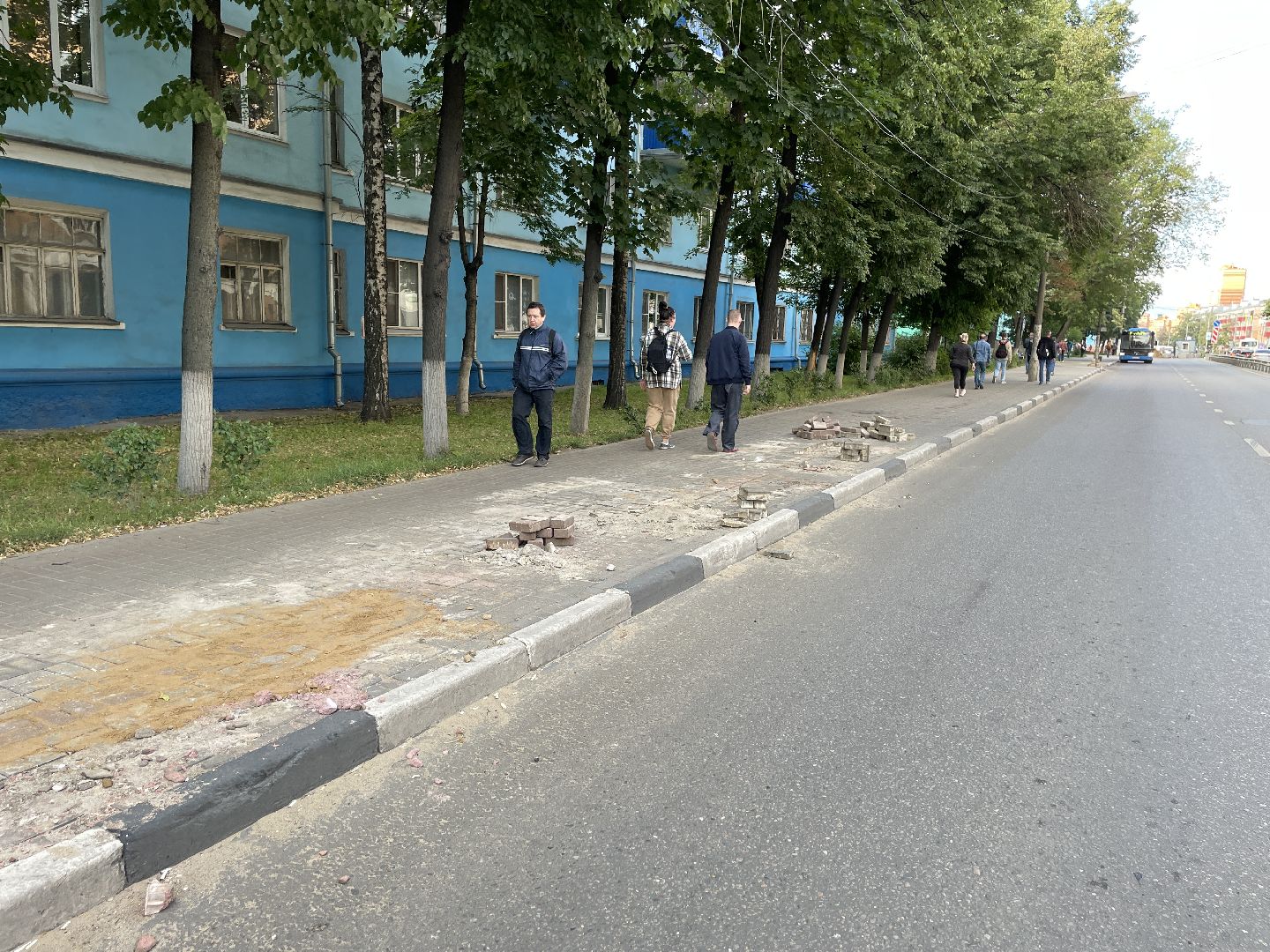 Дорога, тротуара, ремонт, Люберцы