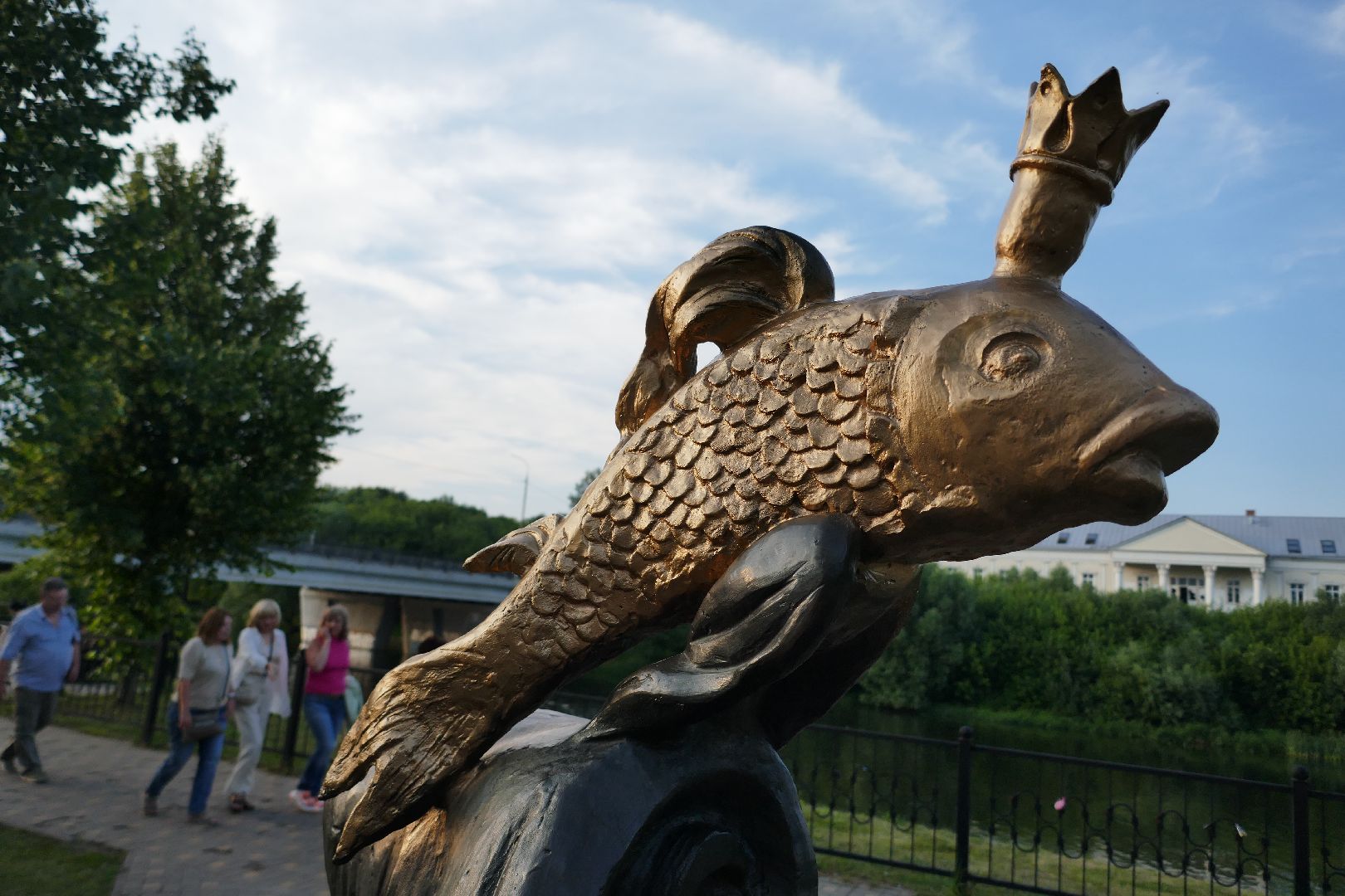 Подольск, Золотая рыбка, скульптура, туризм, путешествия, Подмосковье