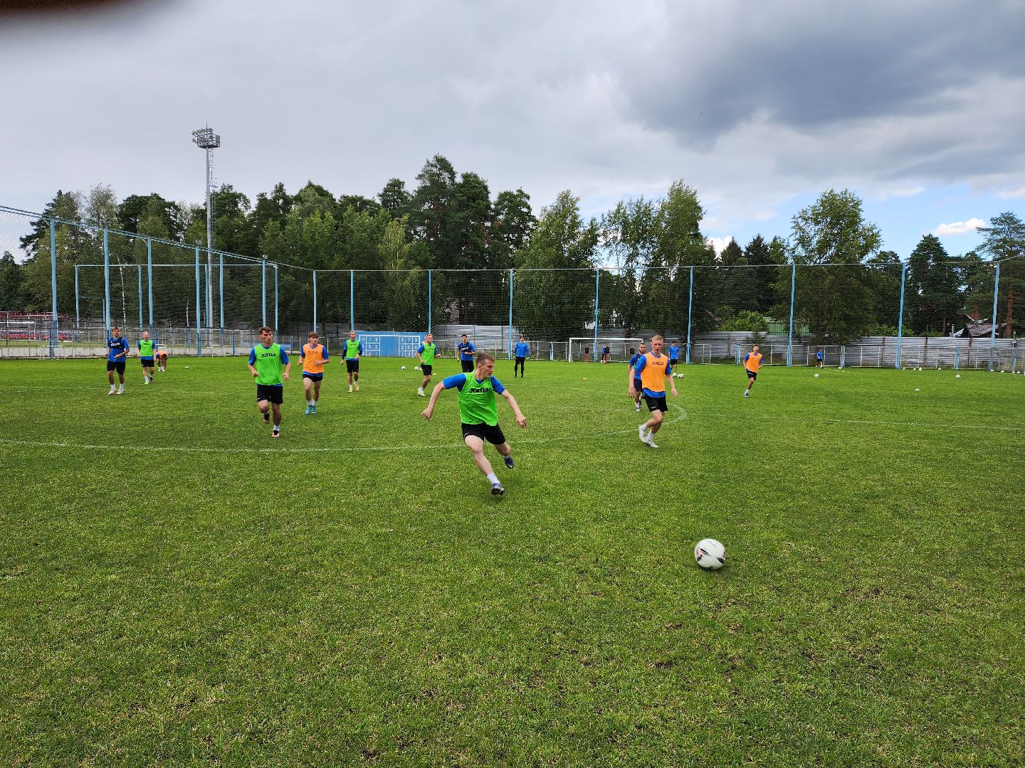 Раменское, спорт, ФК Леон Сатурн, предыгровая тренировка