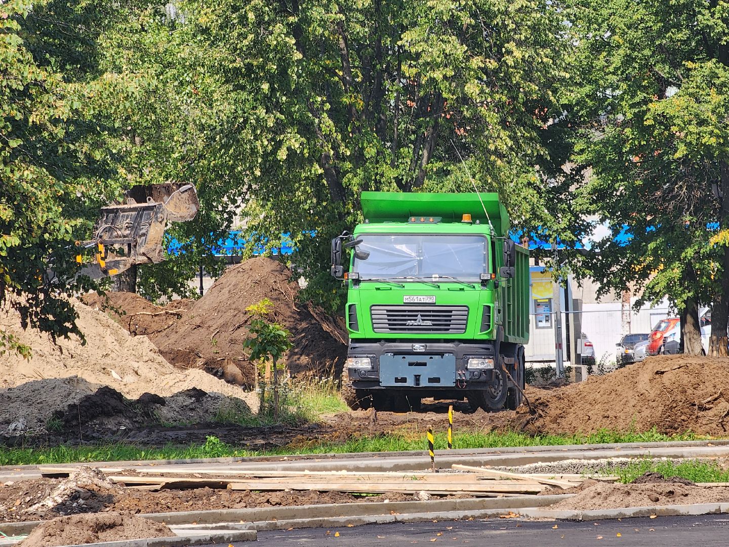 Павловский Посад, городской округ Павловский Посад, памятник, сквер, парк, люди, отдых, строительство, благоустройство