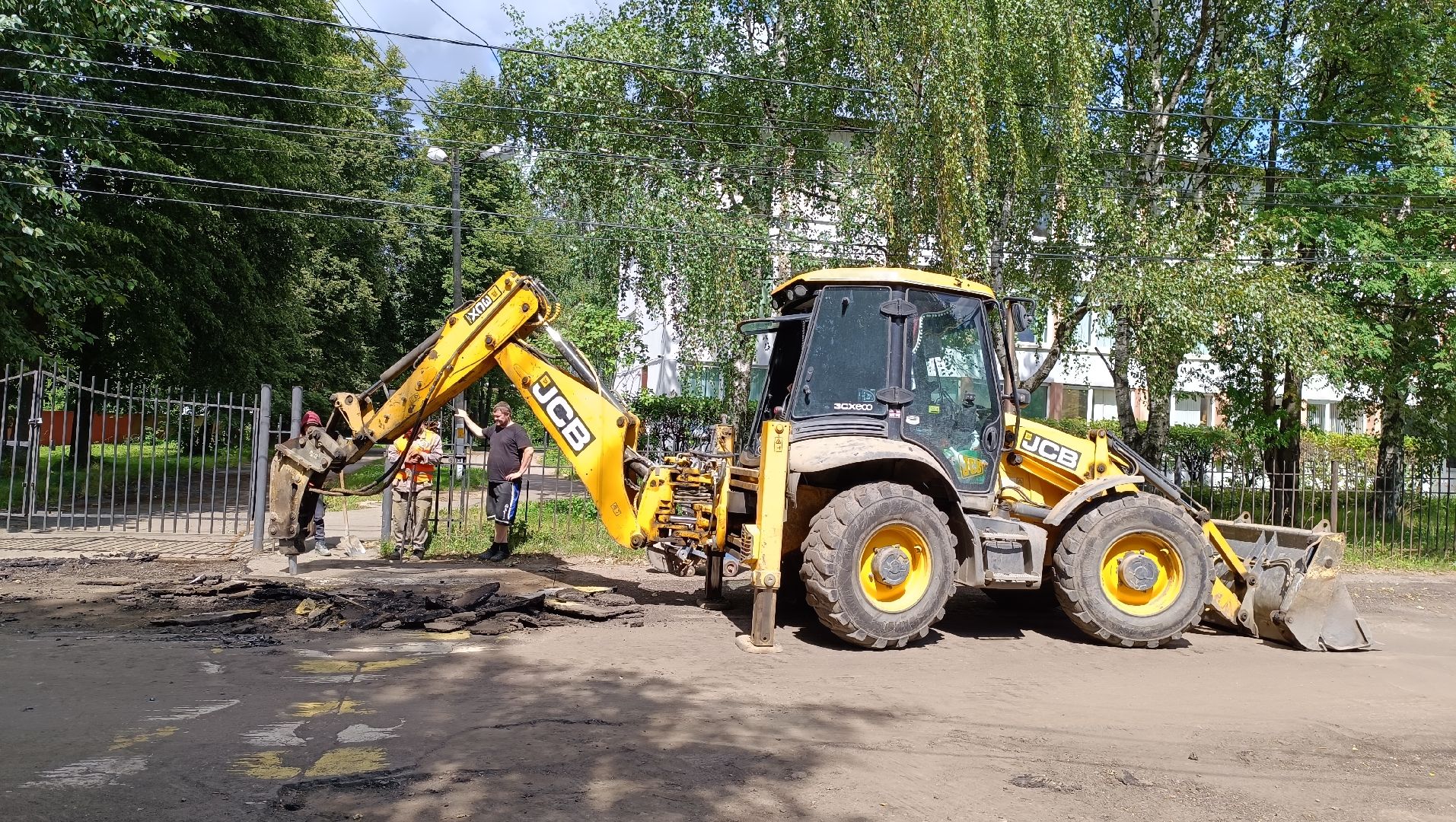 Лобня, дорога, школа