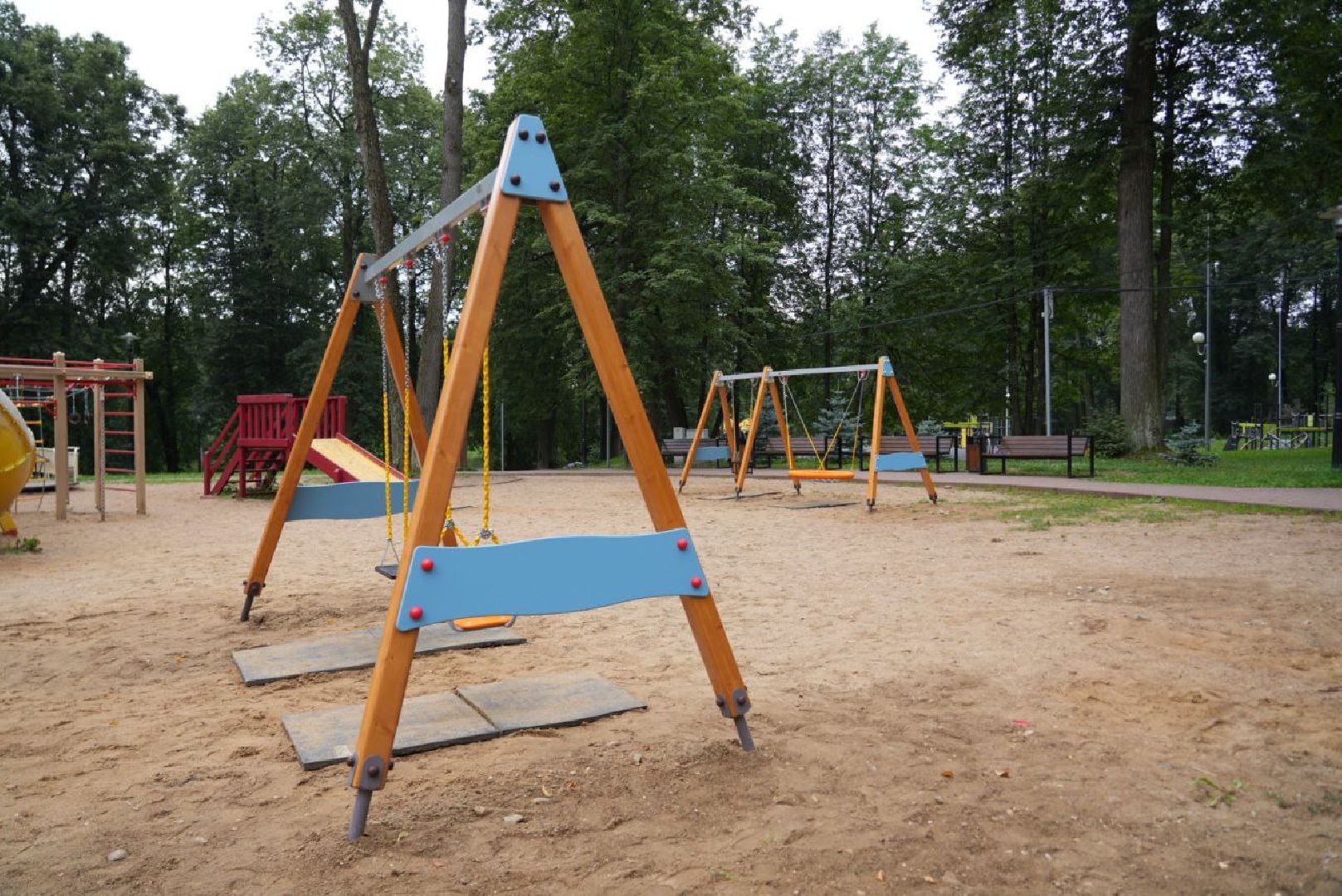 Сергиево-Посадский городской округ, Сергиев Посад, Парки, Детская площадка, Дети, Лето в Подмосковье, Дети, Перемены, Благоустройство