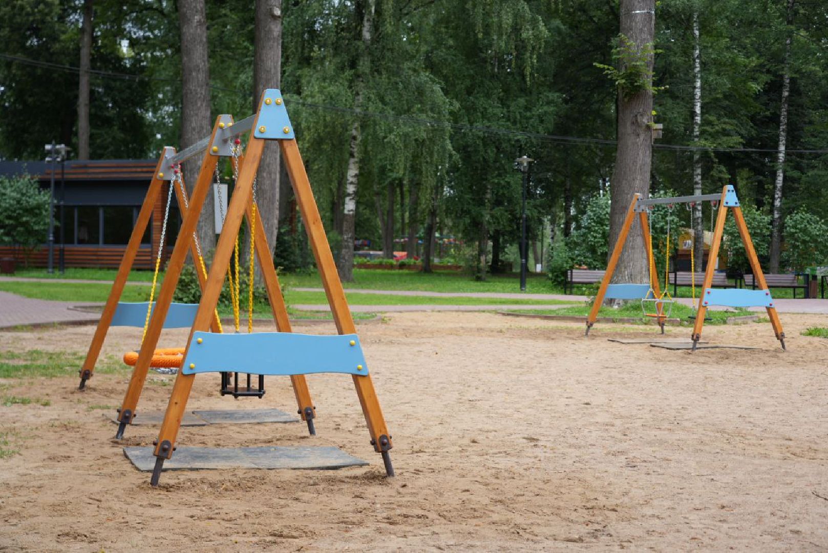 Сергиево-Посадский городской округ, Сергиев Посад, Парки, Детская площадка, Дети, Лето в Подмосковье, Дети, Перемены, Благоустройство