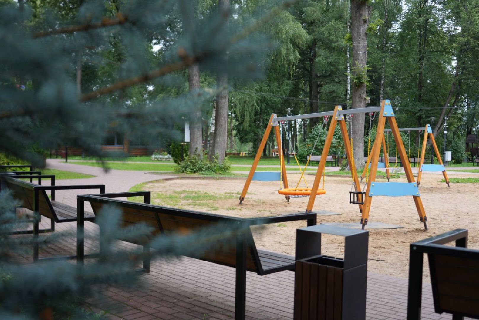 Сергиево-Посадский городской округ, Сергиев Посад, Парки, Детская площадка, Дети, Лето в Подмосковье, Дети, Перемены, Благоустройство