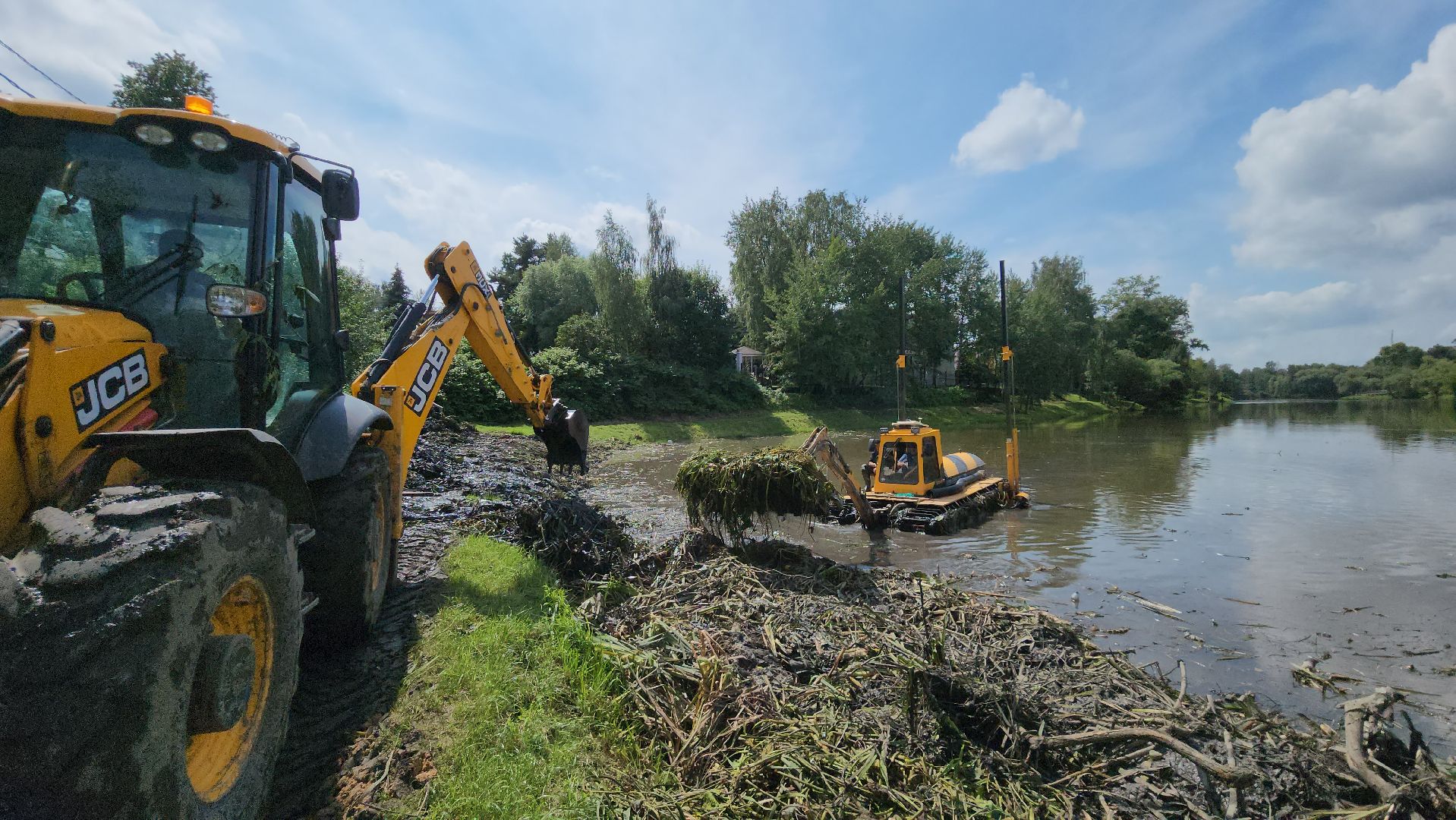 Одинцово, Немчиновский, пруд, очистка, экология, что прудов и озёр, Минэкологии, администрация, Акваберег,