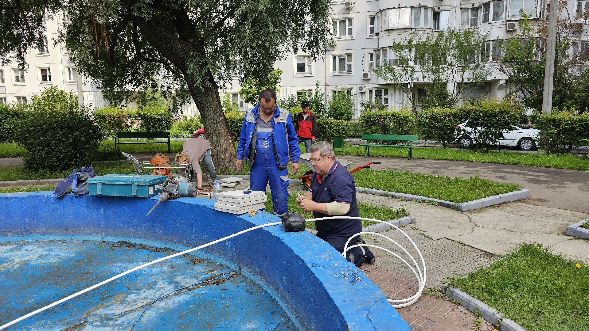 ремонт, фонтан, управляющая компания, Котельники