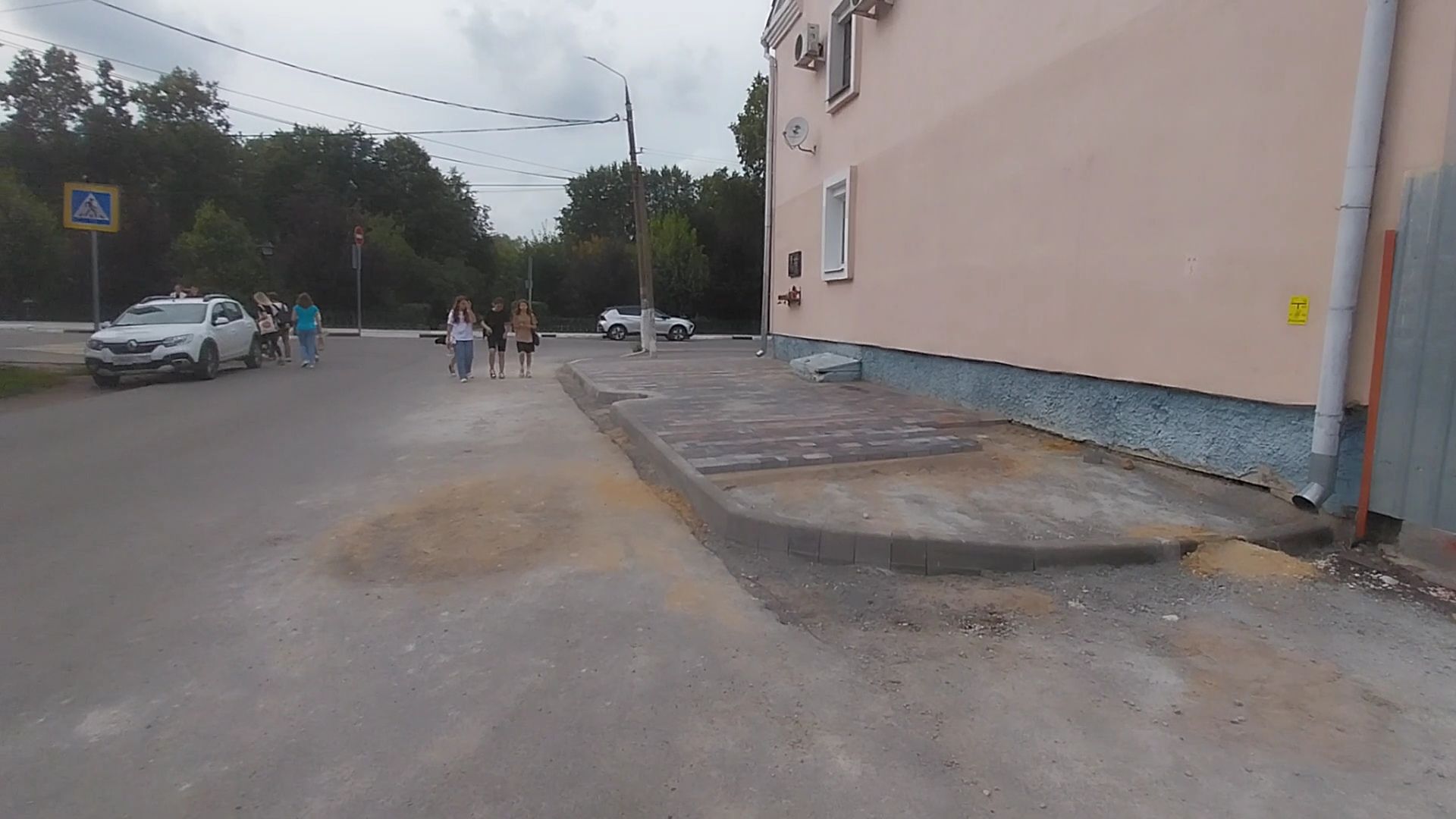 Коломна, тротуар, плитка, новый тротуар