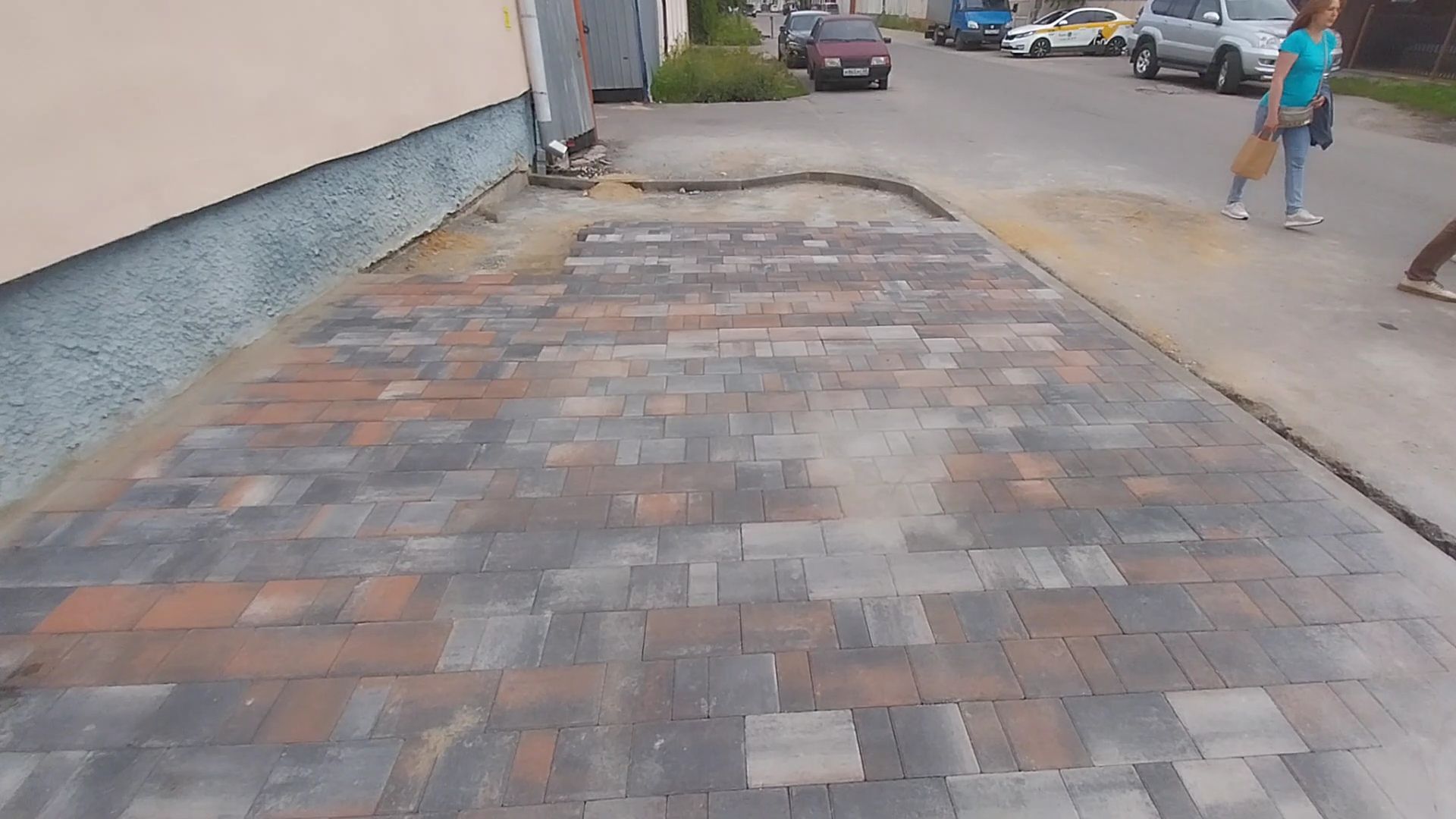 Коломна, тротуар, плитка, новый тротуар