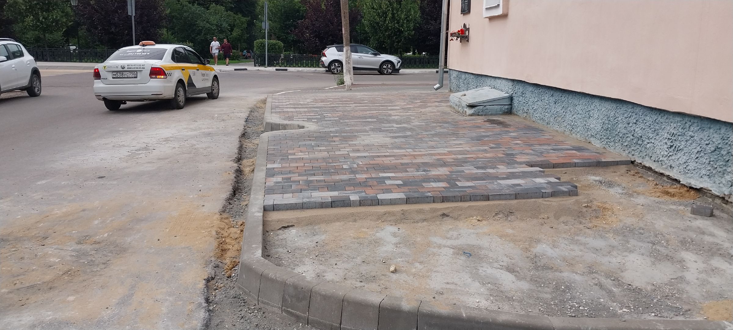 Коломна, тротуар, плитка, новый тротуар