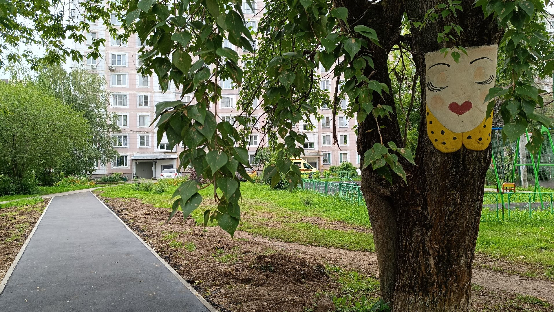 Лобня, благоустройство, дорожка