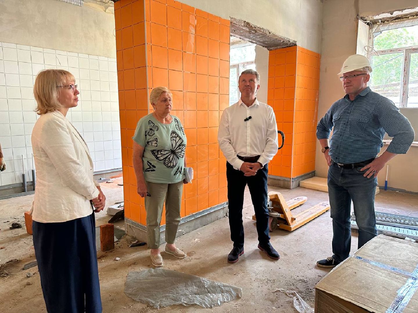 Капитальный ремонт школы, Инспекция депутата, Строительный обьект, Олег Рожнов, Наро-Фоминск