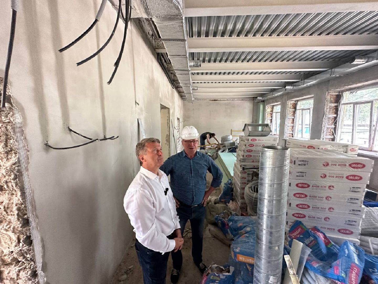 Капитальный ремонт школы, Инспекция депутата, Строительный обьект, Олег Рожнов, Наро-Фоминск