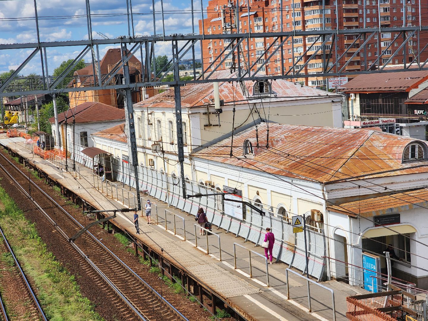 Павловский Посад, городской округ Павловский Посад, люди, дорога, станция, ремонт, строительство