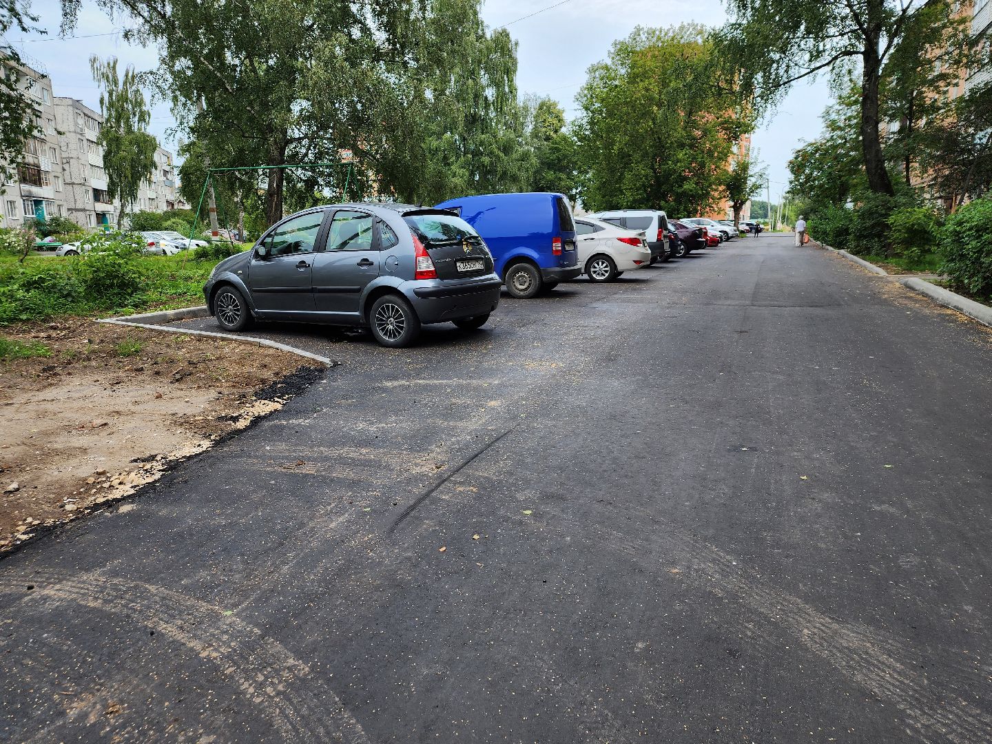 Павловский Посад, городской округ Павловский Посад, благоустройство, асфальт, дом, двор, жители