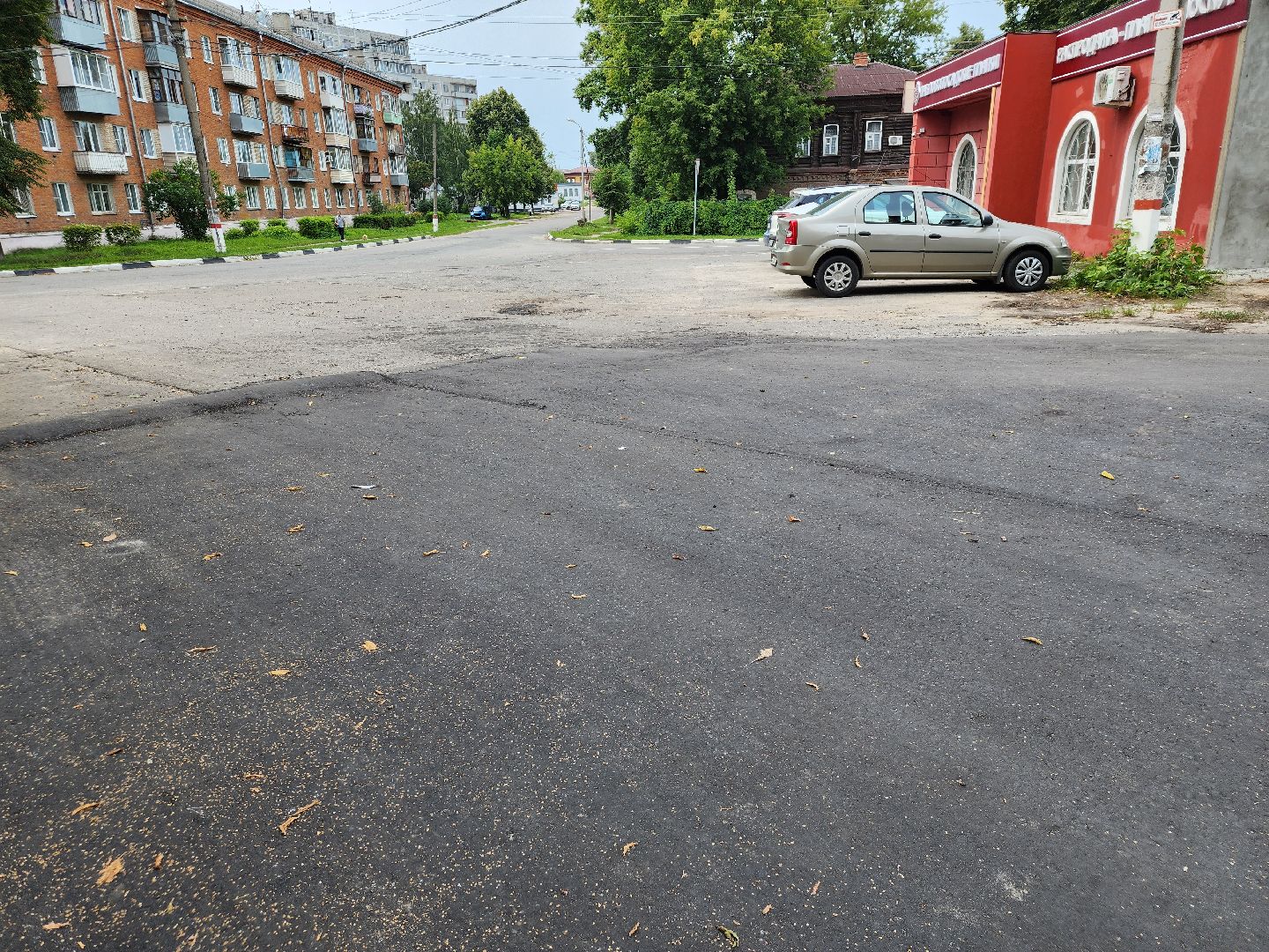 Павловский Посад, городской округ Павловский Посад, благоустройство, асфальт, дом, двор, жители