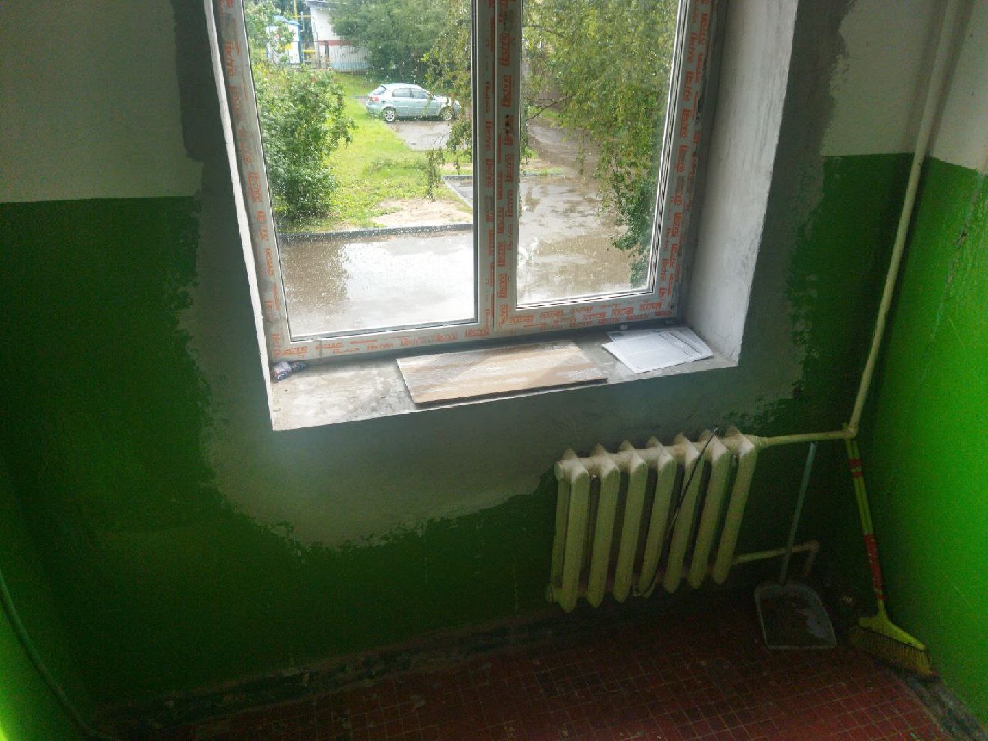 Снегири, подъезд, окна, ЖКХ