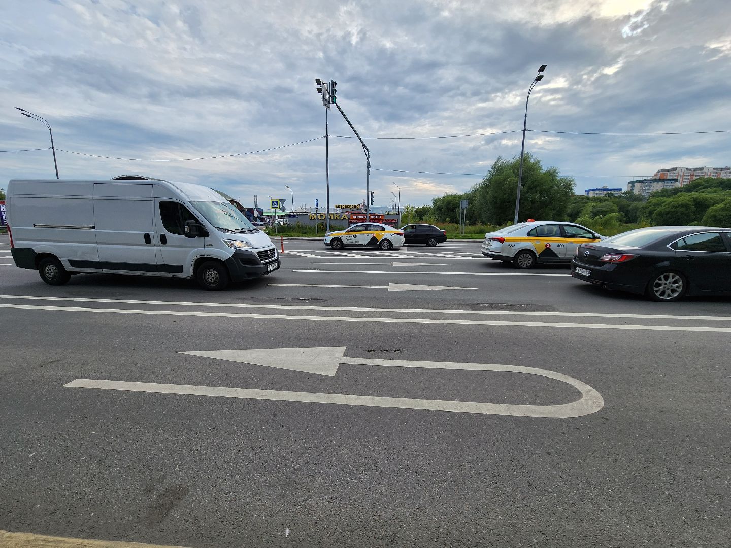 Одинцово, светофоры, разметка, схема движения,